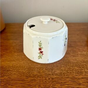 Floral Cottagecore Ceramic Sugar Bowl